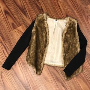 LF rumor boutique faux fur jacket